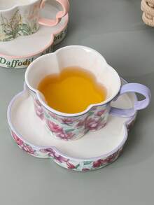 一套紫色优雅咖啡杯碟，陶瓷材质，设计巧妙，时尚ins风，增添少女魅力，可爱又奢华。 - 彩色 - 查看 11