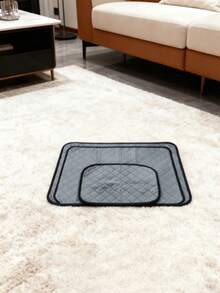 1pc Hamster Accessories,Machine Washable Urine Absorbent Pad,: Perfect For Rabbits,Guinea Pig,Small Dog Beds,Cat Bed& Other Small Pets! - Grey - View 5