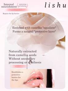 lishu Aceite labial de calabacita pequeña, hidratante y sin pegajosidad, minimiza las líneas de los labios, realza y aclara el color, aceite labial en roll-on para labios secos y agrietados - #01 Polvo de semilla de loto - Ver 6