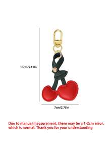 Porte-clés style campagnard en cerise - Un charm de sac créatif pour femme, un charm de sac mignon en forme de cerise convenant aux sacs à dos et aux sacs à main, un pendentif décoratif multifonctionnel, idéal pour décorer les sacs à dos, les sacs à main, les portefeuilles et les porte-clés, parfait pour le port quotidien, la vie scolaire, les sorties shopping et les rassemblements décontractés, un cadeau idéal pour la famille et les amis, et un cadeau de Noël. - Multicolore - Voir 11