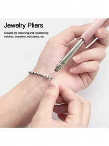 4pcs Of Stainless Steel Adjustable Jewelry Bracelet Accessory, Bracelet Hooking Tool