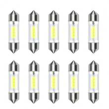 S&D 10pcs Canbus C5W C10W LED Bulb 31mm 36mm 39mm 41mm Festoon Led Car Interior Light Dome Reading License Plate 12V Lamp