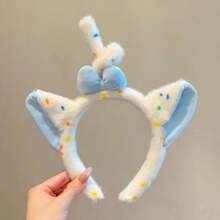 1个可爱樱桃毛绒熊耳朵发箍，3D鲨鱼头发夹发饰，女士情人节礼物 - 多色A - 查看 13