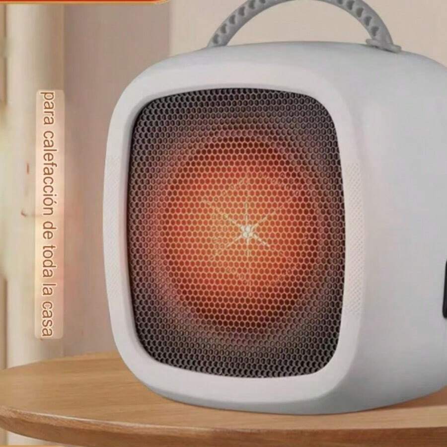 1 calefactor eléctrico portátil de calentamiento rápido, mediante tecnología PTC, con protección contra sobrecalentamiento y protección contra vertidos. Adecuado para el hogar, oficina,  dormitorio, sala de estar y otras escenas. - Tipo de Enchufe A USA (110-127V) - Ver 1