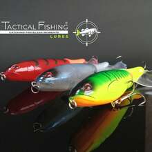 EstiloTACTICAL FISHING 3 Piezas - SeñUelos De Pesca Superficial Whopper Plopper. HéLice Giratoria, Pesados 36G Cada Uno Para Lances Largos.VersióN Mejorada - 1 - Ver 5