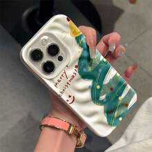 Teléfono con diseño de árbol adecuado para 11, con un patrón de meteorito, compatible con 14 Plus y 15 Pro, que ofrece el modelo 13 a prueba de golpes - Blanco - Ver 4