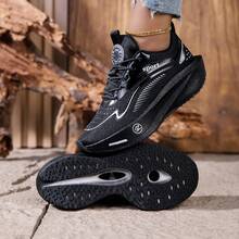 2025 New Lightweight Shock-Absorbing Running Shoes, Soft Sole, Unisex, All Season - Black - View 4