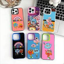 Funda de teléfono de anime A-Amazing World Gumball para Apple 11 12 13 14 15 16 17 Air Pro Max Plus, cubierta protectora con revestimiento - z10 - Ver 1