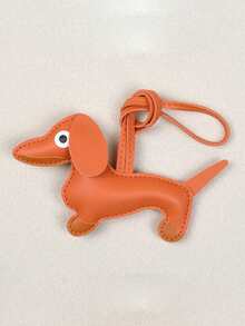 1个可爱腊肠犬吊坠饰品，仿皮腊肠犬包包挂饰/钥匙扣，韩版INS风汽车饰品，学院风卡通哥特风Y2K包包饰品挂绳带证件夹，汽车饰品包包挂饰 - 臘腸狗裝飾掛繩 - 查看 11