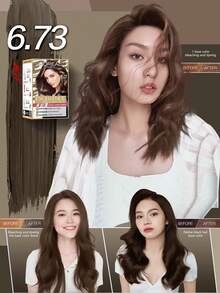 L'Oreal 卓韵霜巴黎风情染发剂 6.73 172毫升，全面遮盖白发，滋养秀发，轻松便捷，清新怡人香氛。172毫升/5.82液盎司 - 6.73 - 查看 2