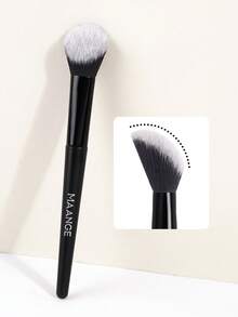 MAANGE 1/2 cọ tán má hồng chuyên nghiệp mềm mại, thích hợp cho các sản phẩm dạng lỏng, kem và phấn - Có thể dùng để đánh má hồng, làm mịn da và làm lớp lót, được làm từ sợi mềm mại, nhẹ nhàng trên da, thích hợp để mang theo khi đi du lịch, sử dụng tại nhà hoặc ngoài trời, là món quà phụ kiện trang điểm tuyệt vời cho bạn bè, cũng có thể được sử dụng như cọ nền, cọ che khuyết điểm, cọ má hồng, cọ tạo khối, cọ bronzer, cọ phấn phủ, v.v. - màu đen - Xem 6