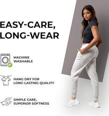 Common 3 Pack Sweatpants Women - Womens Sweatpants With Pockets, Fleece Womens Joggers, Yoga Pants (Available In Plus) - 黑色 / 海軍藍 / 淺灰色 - 查看 6