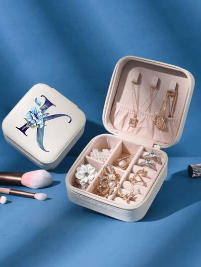 1pc Butterfly Jewelry Box, Large Capacity Jewelry Storage Box, Jewelry Organizer Box, Mini Jewelry Box, Jewelry Saving Box, Portable Travel Jewelry Box, Cosmetic Box, Simple Travel And Home Jewelry Box