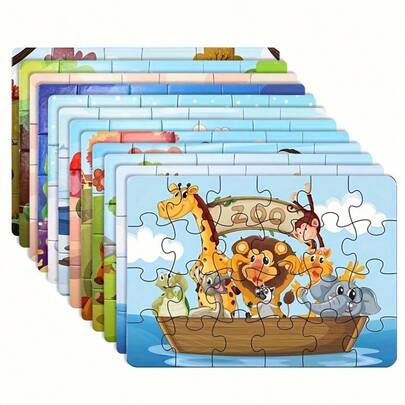 12 Different Theme Kids Puzzles (12-Box Set) - Educational Toys For Boys & Girls Ages 3-8 (3-5/3-6)|Perfect Halloween & Christmas Gifts