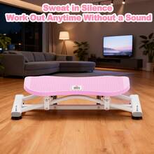 Sliding Ski Simulator With Resistance Bands - Indoor Skiing Fitness Equipment For Home Gym, With Resistance Bands & Non-Slip Base, Full-Body Cardio Training Machine For Core, Leg & Arm Workout - Pink - View 8