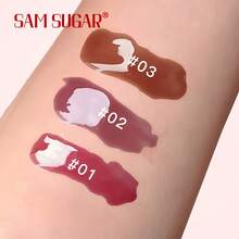 SAM SUGAR Aceite labial 3D en forma de corazón, brillo labial hidratante para difuminar las líneas de los labios, esencia de tinte líquido labial con infusión de agua, apto para todos los tonos de piel, excelente regalo para las fiestas - Multicolor - Ver 12