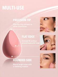 5pcs Flawless Base Application Kit - 5pcs Latex-Free Makeup Sponge Set, Wet Dry Dual-Use Multifunctional Egg, Cheap, Valentine's Day, Cheap Items, Travel, Travel Essential, Room Decor, Valentine's Gift, Cheap Stuff, Room, 1 Dollar Items, Vacation Essentials, Gifts For Women, Bedroom, Valentine, 99 Cent - Multicolor - View 4