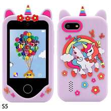 2.8 Inch Touch Screen Kids Smart Phone Toy With Drawing & Spelling, Fun STEM Learning Games And Music Player, Creative Gift For 3-12 Years Old Boys And Girls