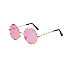 12/8/1pc Retro Round Glasses Set, Metal & Plastic Frame Party Glasses, No Power Fancy Dress Eyewear For Events & Celebrations - Multicolor - View 6