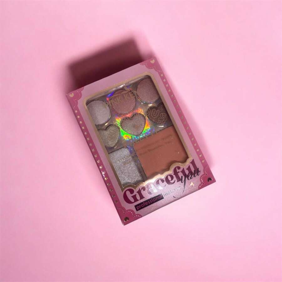Paleta de Sombras con Iluminador y Rubor de Bolsillo - Pretty Girl - Ver 1