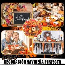 Calabazas Decorativas de Halloween, 50 Piezas Decoracin de Otoo con Pias y Hoja Arce, Calabaza Decorativa Artificiales para Halloween, Accin de Gracias, Decoracin de Hogar y Fiestas - inicial - Ver 8