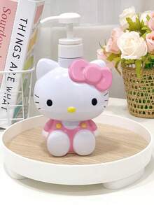 Sanrio Sticlă de duș cu șampon și gel de duș Sanrio cu personaje drăguțe de desene animate Kuromi Melody Hello Kitty/Cinnamon Dog, sticlă de presare pentru gadgeturi de baie, sticlă de loțiune drăguță Kuromi cu desene animate, sticlă de dispensare cu presare în formă de 3D, sticlă de șampon, sticlă de baie, capacitate mare, potrivită pentru depozitare în călătorii