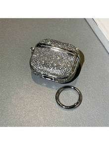 优雅银色水钻保护壳，兼容苹果Pro 1/2/3/4/5，时尚新设计 - 銀色 - 查看 1