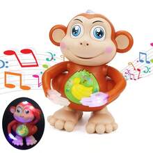 Electric Dancing Monkey Baby, Children's Baby Toys Can Move, Walk Left And Right, Lights, Music Kids Toys, Toddler Toys, Cute Musical And Dancing Monkey Toy, Monkey Musical Dancing Kids Toys, Toys For Ages 2+ - DanceMonkey - 查看 1