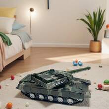 玩具、儿童玩具、玩具车、拖车、装甲车、汽车、运输车模型、运输车、坦克、惯性动力推拉式玩具车，带灯光和音乐、儿童装甲车、节日礼物、生日礼物、儿童游戏、圣诞节、万圣节、节日玩具、男孩礼物 - 彩色 - 查看 10