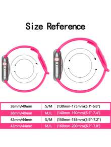 1 pieza Correa de reloj de silicona de unicolor unisex, compatible con Apple Watch Ultra/Se/9/8/7/6/5/4/3/2/1, adecuado para 38mm 40mm 41mm 42mm 44mm 45mm 49mm, para deportes, correa de reloj de Apple suave, cómoda e impermeable