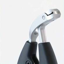 1 pieza Cortaúñas grueso con abertura ancha, triple hoja, anti-salpicaduras, adecuado para personas mayores, hombres con uñas gruesas, uñas encarnadas, mango largo con hoja curva