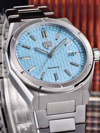  RollsTimi Quartz Herrklocka Japan 2115 Rostfritt Stål Vattentät Lysande Sport Casual Safirglas 2025 Ny Klocka För Herr RT7933