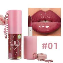 SAM SUGAR Aceite labial 3D en forma de corazón, brillo labial hidratante para difuminar las líneas de los labios, esencia de tinte líquido labial con infusión de agua, apto para todos los tonos de piel, excelente regalo para las fiestas - Multicolor - Ver 16