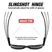 28克超轻复古方形双光老花镜，多种放大倍数可选（+100~+400），男女通用双光太阳镜 - 黑色RM8108 - 查看 7