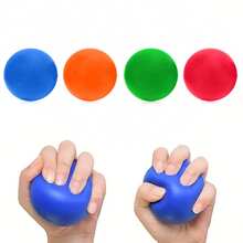 Pelota de agarre de 7 cm, pelota de entrenamiento de fuerza de mano - Herramienta de ejercicio de dedos, pelota de apretón duradera, para mejorar la fuerza de la mano y aliviar el estrés, entrenador de fuerza de agarre, entrenamiento de fuerza de dedos, entrenamiento de fuerza, pelota de alivio de estrés - Multicolor - Ver 1