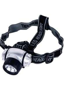 Linterna tipo minero ADIR con 7 focos LED de luz blanca brillante. Diseñada para brindar iluminación práctica y manos libres gracias a su banda ajustable para la cabeza. Funciona con pilas AAA, ofreciendo un rendimiento eficiente y duradero. Ideal para actividades al aire libre, trabajos nocturnos, campamentos o uso en el hogar. Su carcasa resistente y liviana proporciona comodidad y larga vida útil. Fácil de usar y transportar a cualquier lugar. - luz blanca - Ver 3