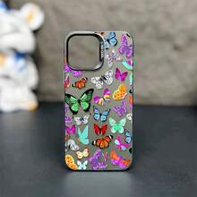 ¿Adecuado para ? 16ProMax/16Plus/16Pro/16, ? 15/14/13/12/11? Funda de Teléfono de Moda Creativa de Serie Completa, Patrón Colorido Gradiente IMD Láser, Funda de Teléfono Clásica Híbrida Antideslizante y Resistente a Impactos, Gran Regalo - Colores mixtos - Ver 1