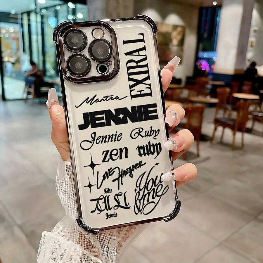 Funda de Teléfono de Moda KPOP J-Jennie, Compatible con iPhone 17, 16E, 16, 15, 14, 13, 12, 11 Mini, Pro, Max, Air, X, XR, XSMAX, 8 y 7 Plus. Adoptando una funda trasera suave y transparente, es una funda de teléfono a prueba de caídas. - Mezcla de colores - Ver 1