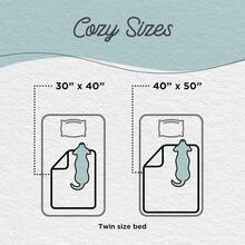 TFKI Best Friends By Sheri Calming Shag Dog Blanket Ultra Soft Faux Fur Pet Throw Anxiety-Relief Lightweight Warm Bed Cover For Dogs And Cats Machine Washable Frost Gray 30" X 40" - Frost - 查看 5