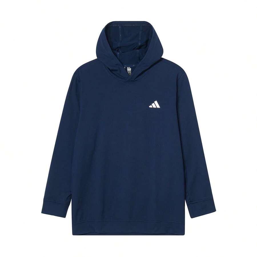 Adidas 男士经典Logo舒适休闲卫衣 JF4926 - 藏蓝色 - 查看 1