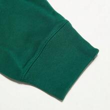 Adidas Men's Classic Print Comfortable Casual Sweatshirt, IM4576 - Forest Green - View 5