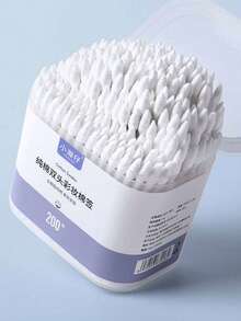 200支/盒彩色卸妆棉签，双头螺旋尖头清洁棉签，用于眼部卸妆 - 彩色 - 查看 4