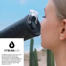 Termos para Cafe con Doble Pico, Vasoérmico de Acero Inoxidable con Pajita, Fría (24 horas), para Hombres y Mujeres, Libre de BPA, Regalo (25 oz / 740 ml, Instinto Real) UZVZ - Instinto Real - Ver 10