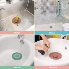 1pc Drain Hair Catcher Filter: Keep Your Bathroom And Kitchen Clog-Free! - Multicolor - View 4