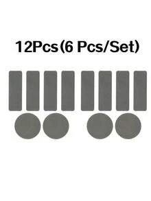 1/2set (6pcs/Set) Sports Shoes Side Edge Repair Patches, Lining Hole Fixer, Heel Wear Protector Stickers, For Women Men Sneakers Shoes, Casual Shoes