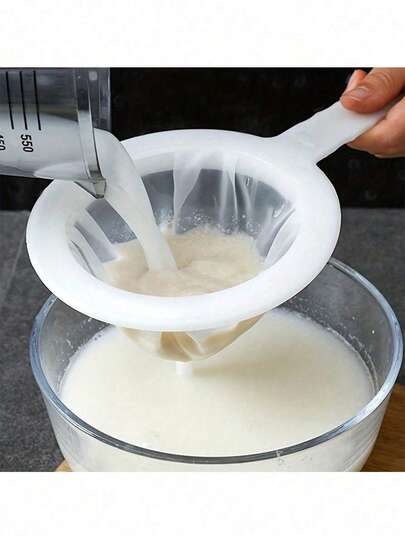 1pc/Set Strainer, Mesh Strainers, 100 Mesh Strainers For Kitchen, Strainers Fine Mesh, Food Filter Strainer, Juice Flour Filter, Strainer For Tea Juice Flour Soy Milk, Kitchen Utensils, Apartment Essentials Kitchen Accessories