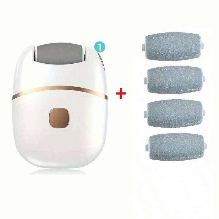 1 pieza Pulidora eléctrica recargable para pies, Dispositivo de pulido de pies de cuero grueso, Pulidora de pies - Multicolor - Añade 11