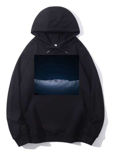 Lenin Peak Kyrgyzstan EeUnisex Hoodie: Loose Fit, Makes You Look Slimmer, Stylish For The Street. Classic Hood, Easy To Match, Fits All Body Types.