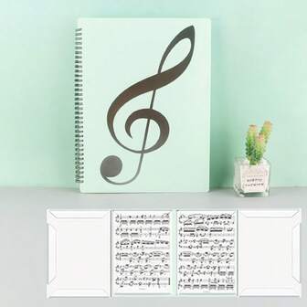 A4乐谱夹，学生适用，防水可折叠钢琴乐谱本，A4乐谱夹