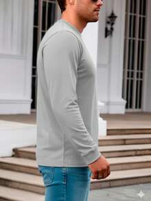 PLAYERA ML CUELLO REDONDO LISA IMPALA PREMIUM - Plateado - Ver 3